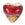 Beads Retail sales Murano bead heart pink and gold 20mm (1)