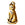 Beads wholesaler Sitting cat charm metal antique gold plated 10.5mm (1)