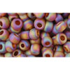 cc177f - toho beads 6/0 trans-rainbow frosted smoky topaz (10g)