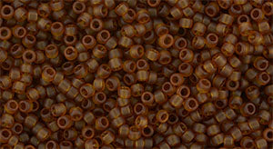 Buy cc941F - Toho beads 15/0 round Transparent frosted smoky topaz (5gr)