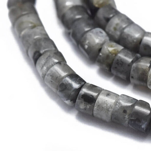 Heishi beads dark labradorite 3x2mm -20 beads (Sold per 20)