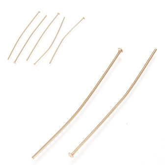 Headpins stainless steel GOLD 50x0.7mm (10)