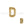 Beads wholesaler Letter bead D gold plated 7x6mm (1)