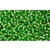 cc27b - Toho beads 15/0 silver-lined grass green (5g)