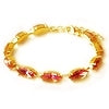 Bracelet setting for 10 Swarovski 4228 navette 15x7mm gold plated (1)