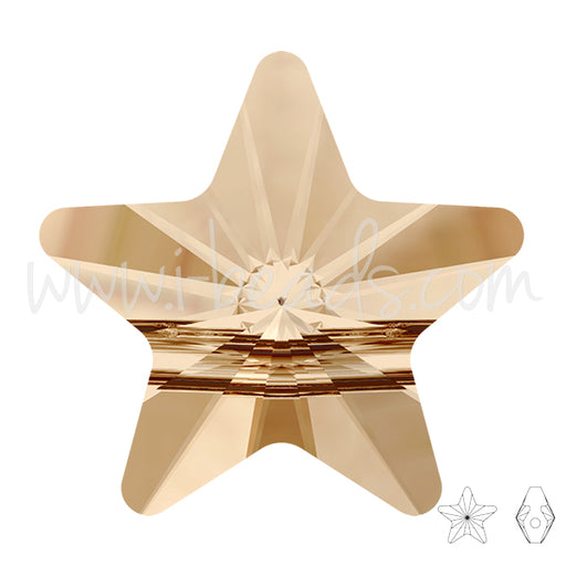 Buy Swarovski star bead crystal golden shadow 8mm (4)