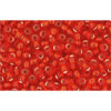 cc25 - Toho beads 11/0 silver lined light siam ruby (10g)
