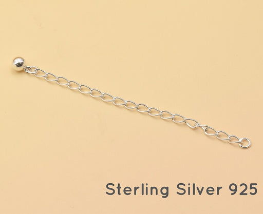 Buy Extender chain Sterling silver with ball 80mm (1)