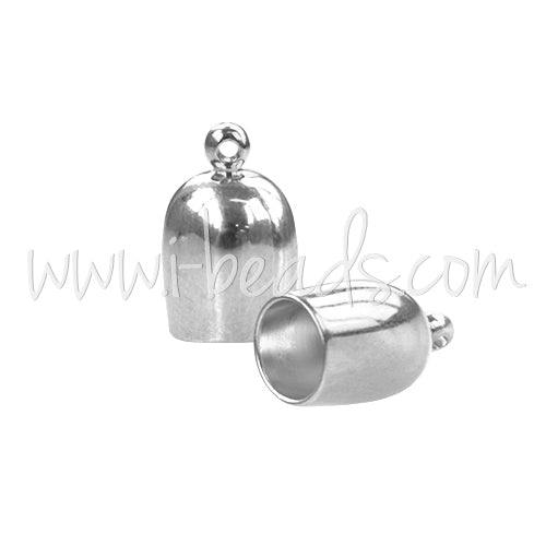 Buy Bullet End Cap Silver Plated 4mm (2)