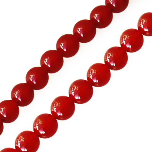 Buy Red orange agate round beads 6mm strand (1)