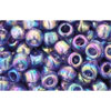 cc166d - toho beads 6/0 transparent rainbow sugar plum (10g)