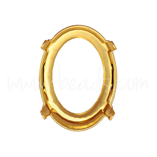 Buy Swarovski setting for 4122 oval rivoli 14x10.5mm gold plated (1)