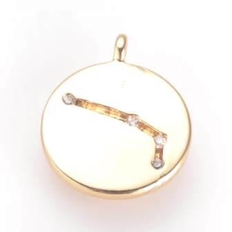 Buy Constellation-zodiac charm brass gold plated and zirconia ARIES 13x11x1,5mm -sold per 1 unit