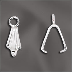 Sterling silver pendant pinch bail with ring (1)