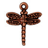 Buy Dragonfly charm metal antique copper plated 20mm (1)