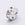 Beads wholesaler Rhinestone rondelle crystal on metal silver finish 8mm (2)