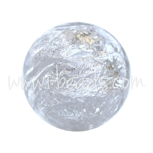 Buy Murano bead round crystal and silver 12mm (1)