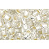 cc21 - Toho beads 6/0 silver lined crystal (10g)