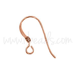 Fish hook earring finding rose gold filled (2)