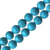 Reconstructed turquoise round beads 6mm strand (1)