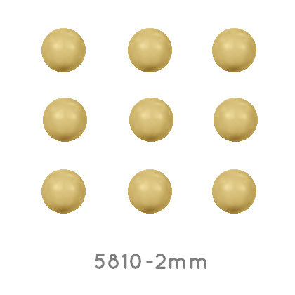 Buy 5810 Swarovski crystal gold pearl 2mm (50)