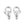 Beads Retail sales Stainless Steel Lobster Claw Clasps-steel color-9mm (2)