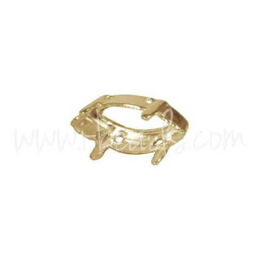 Buy Swarovski brass setting for 4228 navette fancy stone 10x5mm (4)