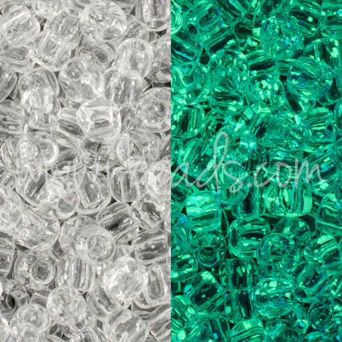 cc2700 - Toho beads 11/0 Glow in the dark crystal/glow green (10g)