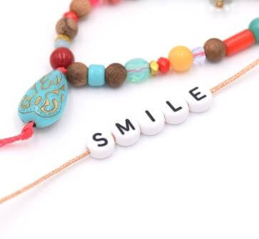 Buy Word SMILE -5 letter beads 7mm (1 word)