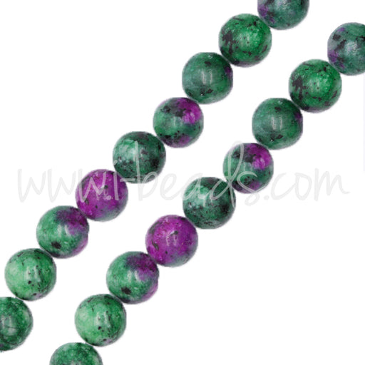 China ruby zoisite round beads 8mm (1)