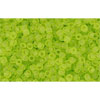 cc4f - Toho beads 15/0 transparent frosted lime green (5g)