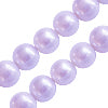 Freshwater pearls potato round shape lavender 7mm (1)