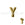 Beads wholesaler Letter bead Y gold plated 7x6mm (1)