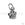 Beads Retail sales Sterling silver charm paw print 9x11mm (1)