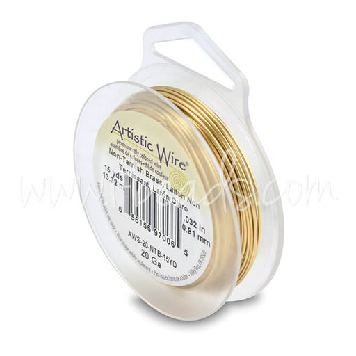 Buy Artistic wire 20 gauge non tarnished brass, 13.7m (1)