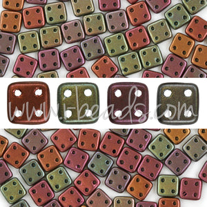 4 holes CzechMates QuadraTile beads