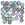 Beads wholesaler Honeycomb beads 6mm glittery matte graphite (30)