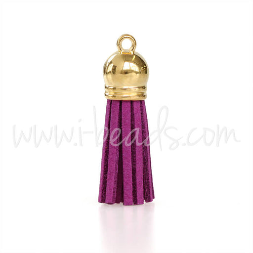 Suede tassel purple 36mm (1)