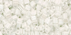 Buy cc121 - Toho triangle beads 2.2mm opaque lustered white (10g)