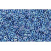 cc189 - Toho beads 15/0 luster crystal/caribbean blue lined (5g)