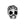 Beads wholesaler Skull and rose bead horizontal large hole metal antique silver plated 10mm (1)