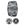 Beads wholesaler Swarovski 5045 rondelle bead crystal silver night 8mm (2)