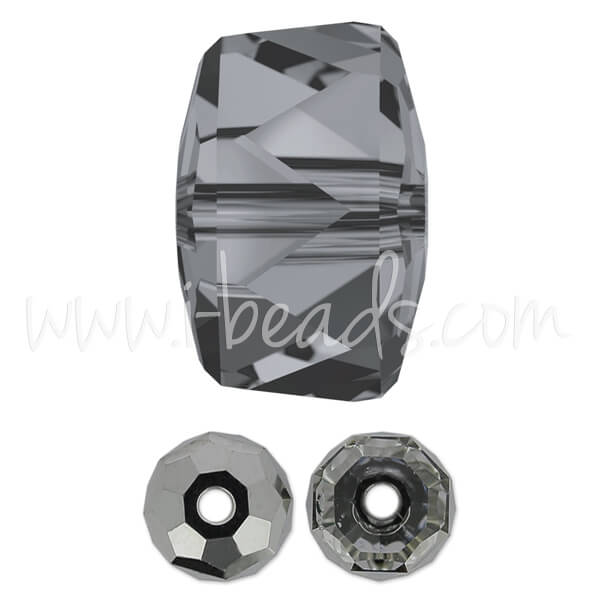 Swarovski 5045 rondelle bead crystal silver night 8mm (2)