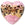 Beads Retail sales Murano bead heart pink leopard 35mm (1)