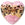 Beads wholesaler Murano bead heart pink leopard 35mm (1)