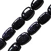 Blue goldstone nugget beads 12x16mm strand (1)