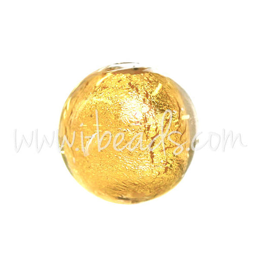 Buy Murano bead round crystal and gold 8mm (1)