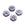 Beads wholesaler Czech pressed glass beads hibiscus flower blue and purple bronze 9mm (4)