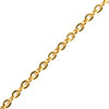 Chain with delicate oval rings 1.6mm metal gold plated (1m)