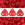 Beads wholesaler 2 holes CzechMates triangle matte opaque red 6mm (10g)